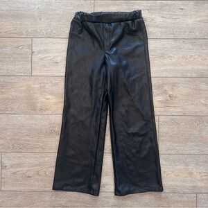 Guess Wide Leg Faux Leather Black PullOn
Pants Girls Sz 10 Soft Lining Holiday